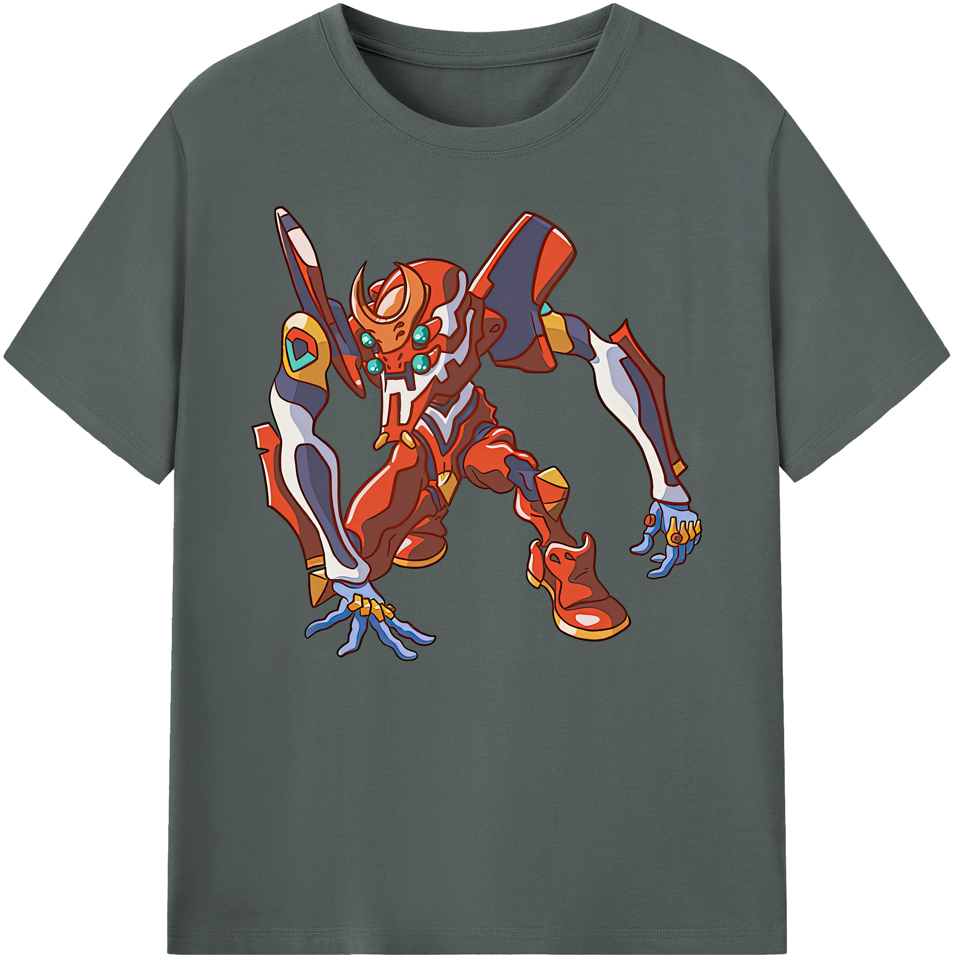 （画像用） EVA 新世紀エヴァンゲリオン 綿100％ メンズ半袖Tシャツ｜肌触りやわらか＆通気性